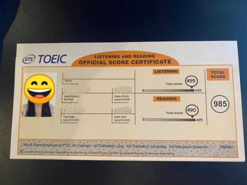 Hướng dẫn chi tiết cách tính điểm TOEIC 2 kỹ năng